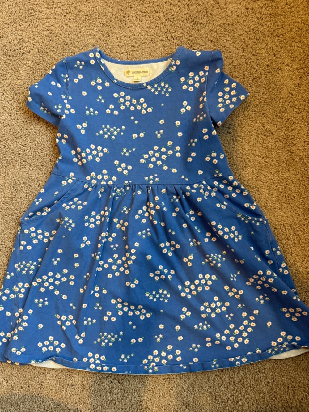 Tucker + Tate Blue Daisy Pocket Dress